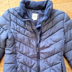 Navy cold control puffer jacket